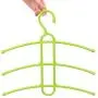 Layers Clothes Hanger Fishbone Type Clothing Towel Storage Rack Closet Wardrobe Space Saver Hanging Rack,Brown,M