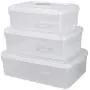 Ggbin Plastic Boxes with Lid, Clear, Clear Storage Containers(6Qt, 8Qt, 12Qt) Ggbin Plastic Boxes with Lid, Clear, Clear Storage Containers(6Qt, 8Qt, 12Qt)