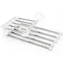 5PC Random Color Multi-Functional 5 in 1 Stainless Steel Wardrobe Magic Hanger Pants Rack Shelves Durable Room Clothes Hanger Decoration