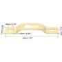 uxcell Keyhole Hanging Plate, 40mm x 11mm Single Hole Hook for Picture Frames with Screws, 50 Pcs (Golden)