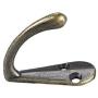 uxcell 5Pcs Wall Mounted Hook Robe Hooks Retro Style Single Clothes Hanger, Zinc Alloy, Bronze Tone