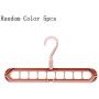 vershine 5Pcs Nine-Hole Clothes Hanger Wardrobe Rotating Storage Bedroom Drying Rack Standard Hangers