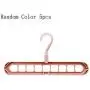 vershine 5Pcs Nine-Hole Clothes Hanger Wardrobe Rotating Storage Bedroom Drying Rack Standard Hangers