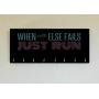 Race Medal Holder/Running Medal Hanger - WHEN ALL ELSE FAILS, JUST RUN- Wood Wall Mounted Medal Organizer. CUSTOMIZATION Available