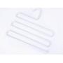 YYGIFT Practical Trouser Pants Hangers Rack Space Saver for Hanging Tie Trousers Pants Scarf Jeans White