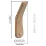 COCODE 2 Pack Natural Wooden Hooks, Coat Hooks Wall Mounted, Beech Wood Hook Single Cloth Hat Hanger Entryway Bathroom Organizer Hanger Towel Rack COCODE 2 Pack Natural Wooden Hooks, Coat Hooks Wall Mounted, Beech Wood Hook Single Cloth Hat Hanger Entryway Bathroom Organizer Hanger Towel Rack