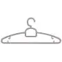 SAASNY Standard Plastic Hangers,[25 Pack] Premium Plastic Hangers with Tie Bar - Heavy Duty -Space Saving & Non Slip - Plastic Suit Hangers,Clothes Hanger (Dark Grey) for Drying and Storage