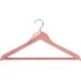 Neaties American Cedar Wood Medium Wide Coat and Clothes Hangers with Flat Bar, 8pk