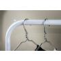 LE JUE Single Hanger Rack Clothes Garment Rack (White)