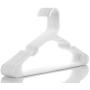 Neaties American Made White Plastic Hangers with Notches, Plastic Clothes Hangers Ideal for Everyday Use, Clothing Standard Hangers, 30pk