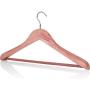 Neaties American Cedar Wood Wide Large Coat Hangers with Flat Bar, 8pk Neaties American Cedar Wood Wide Large Coat Hangers with Flat Bar, 8pk