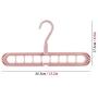 10pcs Random Color Non-Slip Plastic Clothes Hanger Storage Rack Holder Wardrobe Closet Organizer Clothing Space Saving Hanging Hooks