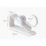 TOPBATHY 4pcs Over The Door Hook Plastic Door Hangers Door Back Hook for Clothes Hats Towels Home Office Bathroom Kitchen (White)