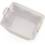 Every Deco Rectangular Storage Bin Laundry Basket with Handles Fold-able Collaspible Toys Clothes Books Magazines Arts and Crafts - 15.7" x 11.8" x 15.7" - Khaki Crosshatch