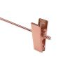 Rose Gold Pant Hangers with Clips - Heavy Duty Stylish Hanger for Pants, Shorts, Skirt, Coat - Adjustable to Baby, Kids, and Adult Clothes - Built to Last Unlike Wooden, Plastic or Velvet Designs