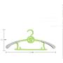 MENGDA Adjustable Baby Childrens Clothes Hangers Expandable Durable Cute Plastic Anti-slip Telescopic Hanger Drying Storage Hanging Rack for Kids Adults (Pink)