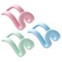 WHER 15Pcs Creative Mini Flocking Clothes Hanger Connector Hooks,Home Easy Hook Closet Organizer,for Heavy Duty Space Saving Cascading Connection Hooks for Clothes