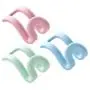 WHER 15Pcs Creative Mini Flocking Clothes Hanger Connector Hooks,Home Easy Hook Closet Organizer,for Heavy Duty Space Saving Cascading Connection Hooks for Clothes