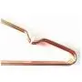 10pcs Multipurpose Dry Cleaning Brass Elegant Rose Gold Clothes Hanger Wire Copper Coat Hanger Antiskid Organizer