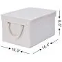 StorageWorks Storage Bins with Lids, Decorative Storage Boxes with Lids and Cotton Rope Handles, Mixing of Beige, White & Ivory, Large, 3-Pack StorageWorks Storage Bins with Lids, Decorative Storage Boxes with Lids and Cotton Rope Handles, Mixing of Beige, White & Ivory, Large, 3-Pack