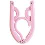 EvaroFly Multipurpose Portable Stretch Folding Hanger, Anti-skidding Save Space Storage Clothes Hanger, Household Travel Camping -Pink 10 Pcs