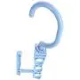 Grey990 Household Anti-Slip Multilayer Plastic Hooks Hanger Clothes Fixed Buckle Light Blue