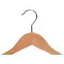 JS HANGER 6-Pack Wooden Hangers Nature Finish Wide Shoulder Hangers JS HANGER 6-Pack Wooden Hangers Nature Finish Wide Shoulder Hangers