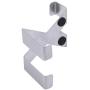 Weiy Over Door Hooks Stainless Steel Reversible Hooks Cupboard and Drawer Hooks Coat Hanger Wall Mounted Coat Rack Clothes Hat Hanger Closet Hooks for Door and Wall
