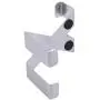 Weiy Over Door Hooks Stainless Steel Reversible Hooks Cupboard and Drawer Hooks Coat Hanger Wall Mounted Coat Rack Clothes Hat Hanger Closet Hooks for Door and Wall