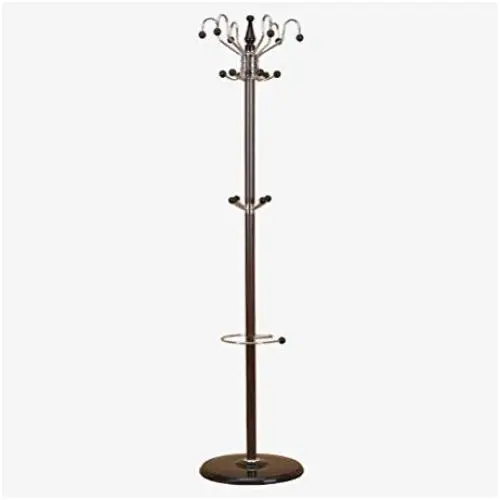 YMJ Standing Coat Racks 175CM Metal Hall Trees Coat Rack Stand 10 Hooks Clothes Stand Tree Stylish Hat Coat Rail Stand Rack Clothes Jacket Storage Hanger Organiser Coat Racks