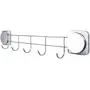Ezprotekt Self-Adhesive Hook Rack Wall Mounted Coat Rack Stainless Steel Coat Hanger Hat Clothes Robe Towels Bags Pots Hooks for Bedroom Bathroom Kitchen (5 Hooks) Ezprotekt Self-Adhesive Hook Rack Wall Mounted Coat Rack Stainless Steel Coat Hanger Hat Clothes Robe Towels Bags Pots Hooks for Bedroom Bathroom Kitchen (5 Hooks)