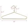 Quality Babies/Toddlers Gold Modern Heavy Duty Metal Hangers ? Clothing Thin Compact Hanger ? Coated Metal Hangers for Wardrobe (Kids Size)