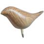 Creative 3D Bird Shape Coat Hat Clothes Hanger Wall Mounted Hook Home Decoration - Wood Grain qsbai