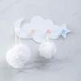 Aland Cloud Moon Star Wall Mount Hook Clothes Brush Storage Hanger Door Back Holder