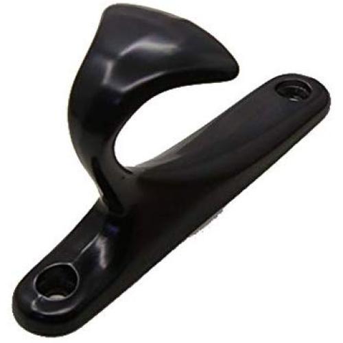 KFZ Black Coat Hook Hat Hook Clothes Hook,Bath Towel Hook,HAO-SPN0001 Zinc Alloy Hanger (1 Pack, SPN0001-Black)