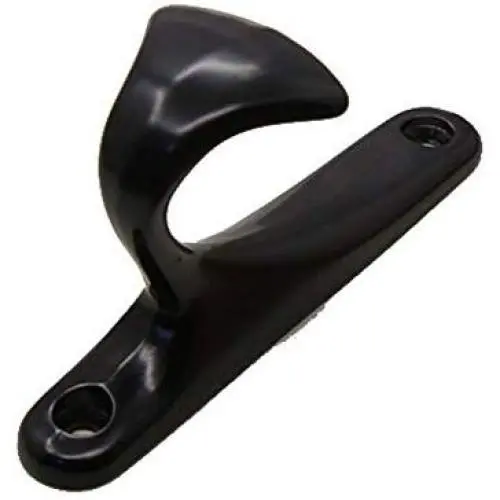 KFZ Black Coat Hook Hat Hook Clothes Hook,Bath Towel Hook,HAO-SPN0001 Zinc Alloy Hanger (1 Pack, SPN0001-Black)