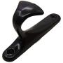 KFZ Black Coat Hook Hat Hook Clothes Hook,Bath Towel Hook,HAO-SPN0001 Zinc Alloy Hanger (1 Pack, SPN0001-Black)