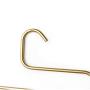 WZP Hanger Multi-Function S-Type Pants Rack,Gold Aluminum Hangers Home Drying Rack Easy to Clean/Golden/As Shown
