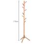 Y.H.Valuable Coat Racks Coat Stand Clothes Rack Wood Floor Finish Entryway Standing Coat Rack Hall Tree Hat Hanger Holder for Jacket Clothes Entryway Furniture