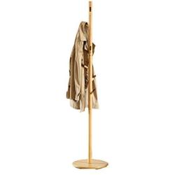 Wooden Coat Rack Floor Hanger Bedroom Creative Foyer Living Room Modern Minimalist Hanger Clothes Rack (8 Hooks) (Color : A)