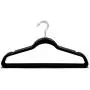Sodynee Ultra Thin Non-Slip Velvet Clothes Hanger, Pack of 50, Black Sodynee Ultra Thin Non-Slip Velvet Clothes Hanger, Pack of 50, Black