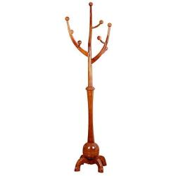 Chunlan Coat Racks Solid Wood Coat Rack Fashion Creativity Clothes Hanger Easy to Assemble (Color : Wood Color)