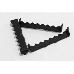 888 Corp Large Steel 1-3/4" No Nail Sawtooth Picture Hangers - Black Oxide 50-Pack