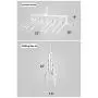 Gemazon Collection Magic Multi Folding Clothes Hangers - Non Slip Plastic Drying Rack, Space Saving with 360 Degree Swivel Hook 