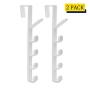 Home-Organizer Tech 5 Layers Over The Door Hook Organizer Rack Hanger Backpack Handbag Door Hook, Pack of 2