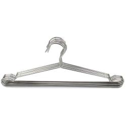 Zicome Set of 10 - Overstretches Stainless Steel Chrome Clothes Coat Shirt Hangers Metal Wire Hangers Heavy Duty Hanging Hanger Organizer