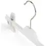 HANGERWORLD 16 White 11inch Plastic Kids Coat Clothes Garment Pants Skirt Baby Toddler Clip Hangers HANGERWORLD 16 White 11inch Plastic Kids Coat Clothes Garment Pants Skirt Baby Toddler Clip Hangers