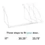 Over The Door Closet Valet- Over The Door Clothes Organizer Rack and Door Hanger for Clothing or Towel, Home and Dorm Room Storage and Organization (White) Over The Door Closet Valet- Over The Door Clothes Organizer Rack and Door Hanger for Clothing or Towel, Home and Dorm Room Storage and Organization (White)