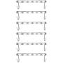 5PC Half toroidal Universal Metal Clothes Closet Hangers Clothing Organizer Hangers Clothing Organizer Clothes Hanger Rack Decoration