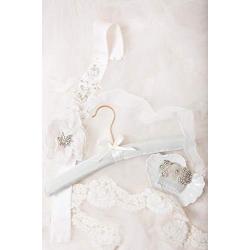 Wedding Dress Hangers - Velvet Hangers, Something Blue Wedding Hanger, Blush Velvet Wedding Hanger, Dusty Rose Bride Hanger, Velvet Bridal Dress Hanger, Emerald
